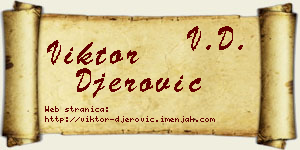 Viktor Đerović vizit kartica